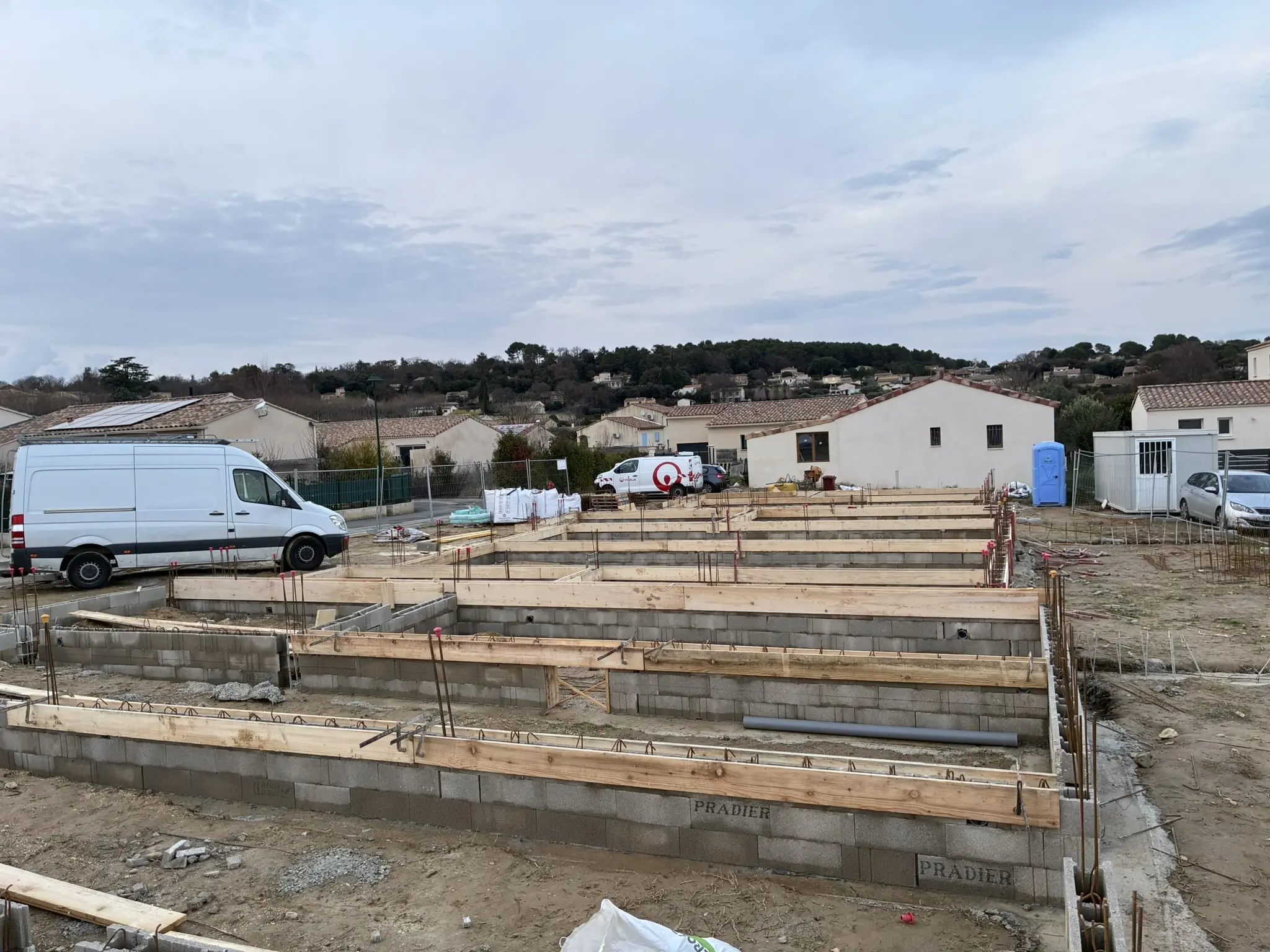 Préparation du plancher bas sur vide sanitaire à Gaujac