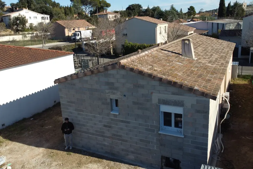Extension de maison réalisée à Piolenc par BatiPro Construction
