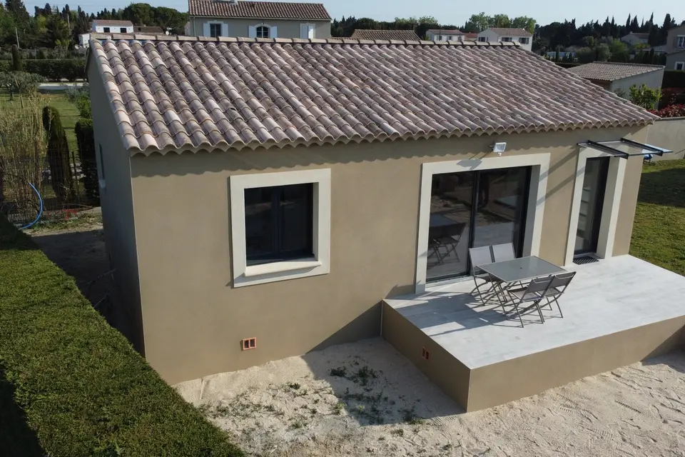 Maison neuve de plain-pied construite à Maillane