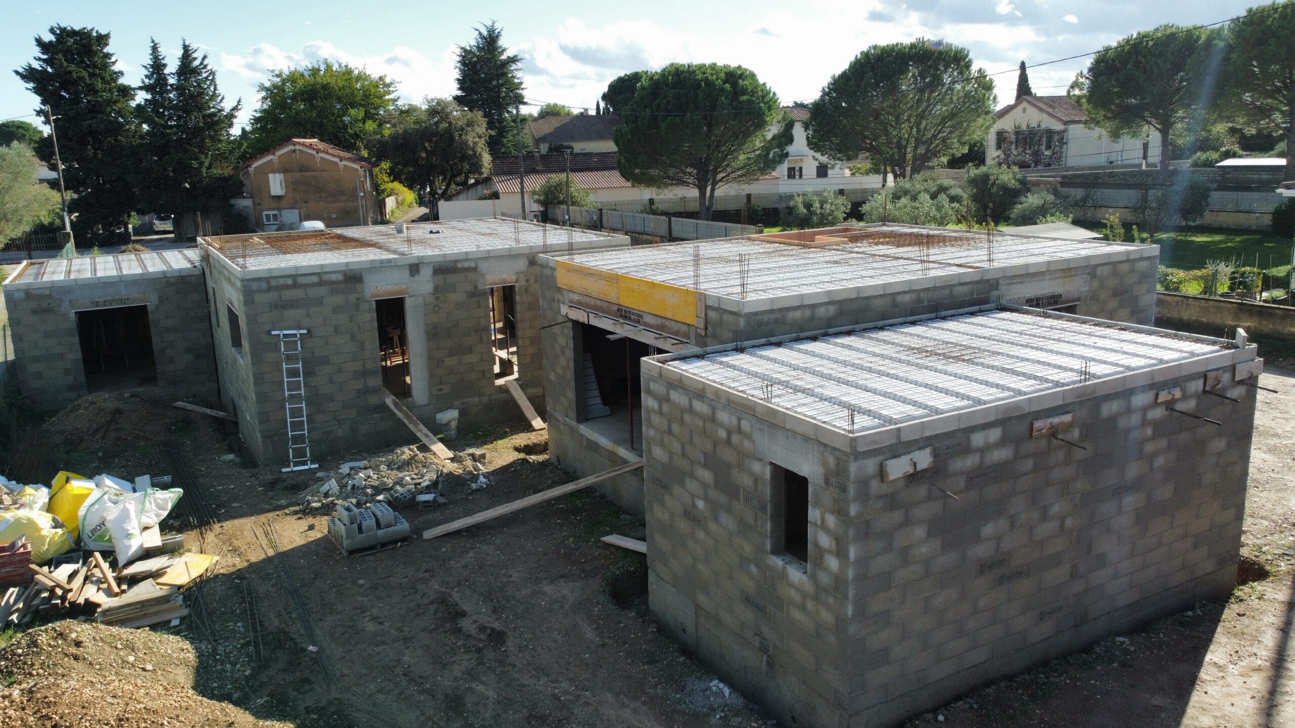 Réalisation des planchers hauts des maisons de Sorgues